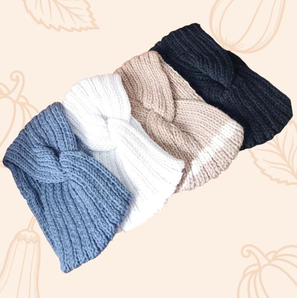 Gray Knitted Headband - Picture 3 of 4